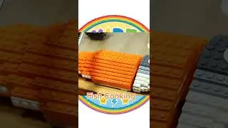 ASMR fish Cooking for lunch #manybricks #lego #toys #food #funny #animation