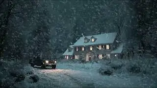 Soothing Snowstorm Ambience with Calm Wind Blowing and Snowfall Sounds for Sleep and Relaxation