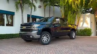 2021 Chevy 1500 - 3.5 inch lift, Chrome wheels, and 33 inch Nitto tires