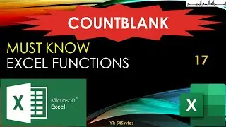22) Excel - COUNTBLANK Function