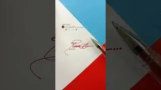 How to sign the letter R? 🤔| Ramsha Signatur❤️ | #shorts