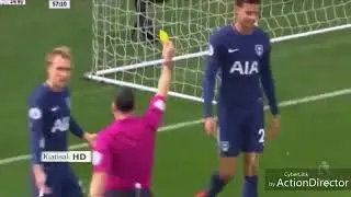 HILARIOUS DIVE - DELE ALLI DIVING AND GETTING BOOKED - FAIL!