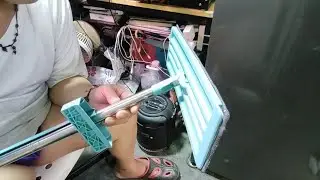 Magic flat Mop, from lazada, hands free squeeze, space saving at masarap gamitin