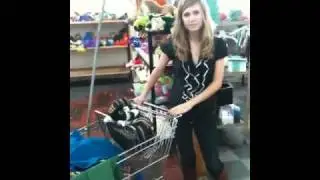 Amanda Lund shops