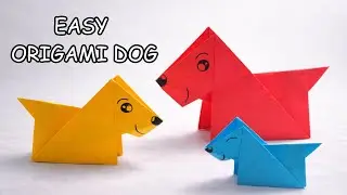 Origami Dog 🐕 | Easy & Cute Paper Dog Tutorial