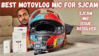 Best Motovlog Mic for SJcam SJ6 legend | Ab no tension | Budget motovlog setup 2023 🔥