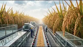 Inside the Rice Noodle Mega-Factory &ndash; From Grain to Dried Bun & Pho (Mass Production Line)