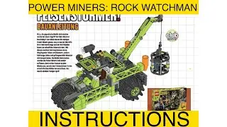 Lego Power Miners: Rock Watchman Instructions