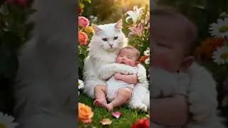 Sweet Cat Puts Baby to Sleep 💕 | Adorable Bedtime Moment