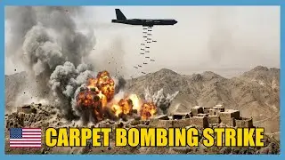 B-52 Stratofortress Carpet Bombing Obliterates Taliban Mountain Stronghold
