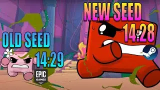 Super Meat Boy Forever Any% WR Comparison (Old vs New Seed)