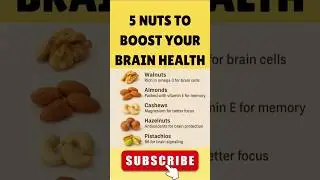 5 Nuts That Boost Your Brain Health 🧠 | Improve Memory, Focus & Mental Energy Naturally#shorts#viral