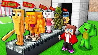 JJ and Mikey Built a BRAINROT FACTORY in Minecraft - Maizen