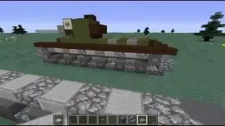 Minecraft WW2 vehicle tutorial: T23 Medium tank