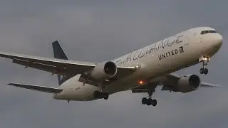 [FullHD] *Star Alliance* 2 United Boeing 767-300 landing at Geneva/GVA/LSGG