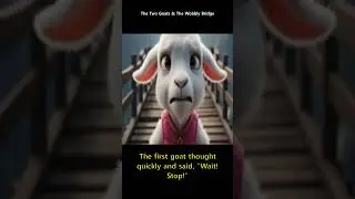 🐐🌉 The Two Goats & The Wobbly Bridge  🐐 #aesop