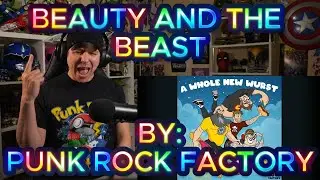 THIS WAS FIRE!!!!!!! Blind reaction to Punk Rock Factory - Beauty And The Beast Ft. Spencer Charnas