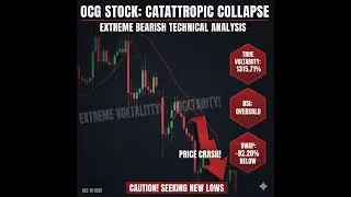Технический анализ катастрофически медвежьего тренда акций $OCG &mdash; пример обвала акций.