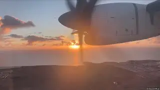 Binter Canarias ATR 72-600 BREATHTAKING SUNRISE LANDING at Fuerteventura Airport