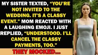 Sister Texted, &ldquo;You&rsquo;re Not Invited To The Wedding. It&rsquo;s A Classy Event.&rdquo; Mom Reacted With A Laughing