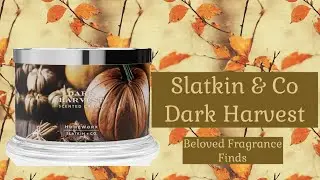 🍂Slatkin & Co. Dark Harvest Candle Review | Deep, Spooky Fall Scent🪾