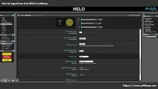 How to ingest from AJA HELO to editleap.