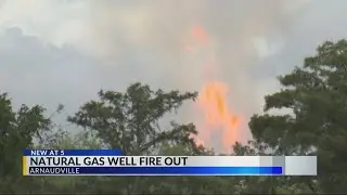UPDATE: Natural gas well fire stops