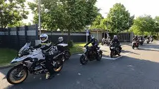 Die Einfahrt der Biker zum Training des Black Forest Speed Club im Bosch Prüfzentrum Boxberg