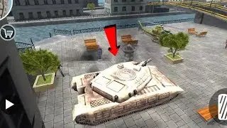 Miami Crime Simulator 2 - #Bug (Find - Platinum Army Tank) - without road way army tank