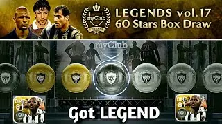 Getting Black Ball from LEGENDS vol.17 60 Stars Pack Opening - PES 2018 MOBILE