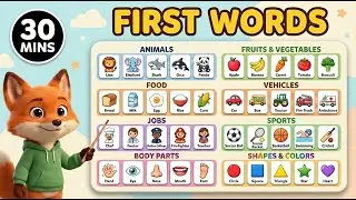 Baby&rsquo;s First Words | Learn to Talk for Babies & Toddlers | Animated Read Aloud
