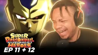 GOLDEN COOLER IS COOL?! - SUPER DRAGON BALL HEROES EPISODE 11-12: REACTION VIDEO