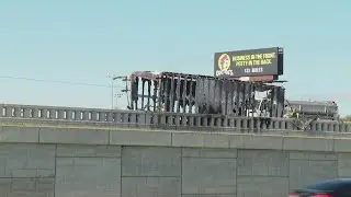 I-35 NB back open in Troy after semi-truck fire