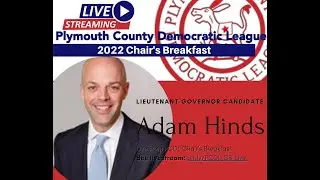 Adam Hinds candidate for Lt. Governor at PCDL Chair's Breakfast
