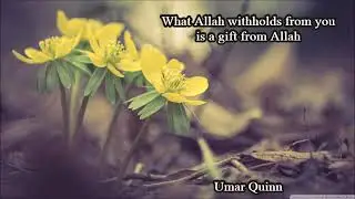 What Allah withholds from you is a gift from Allah   by Umar Quinn