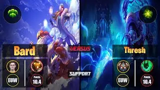 Mikyx BARD (Support) [Guardian] VS THRESH - Challenger EUW Patch 10.4