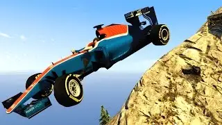 F1 2016 GTA V CHALLENGES  - MOUNTAIN CLIMB!!! (F1 2016 Manor Car GTA V)