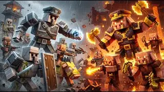 Iron Golem Army Vs Piglin Horde | Minecraft Mob Battle Animation | Episode 26