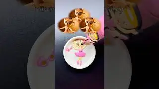 Ballerina Cappuccino 🩰 Brainrot Mixing | Guess the final Color #satisfying #mainan #colors