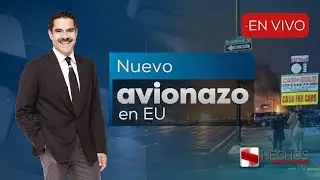 #Hechos | Una ambulancia aérea se desplomó en Filadelfia, Estados Unidos (31/01/25)