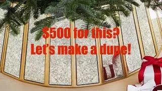 Don&rsquo;t spend $500 on this Balsam Hill tree collar! Make it for under $30! 