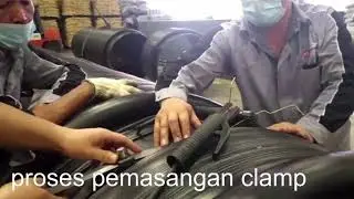 Proses penyambungan pipa HDPE Spiral ID1000mm
