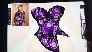 Illustrating an African Couture Dress|Step-by-Step Fashion Illustration#illustrationnation #fashion 