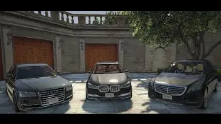 GTA V | MERCEDES S500 W222 vs. BMW 750Li G11 vs. AUDI A8 L D4 | GTA 5 MOD