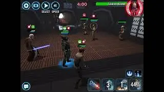 SWGOH - conquest - Cheese the Farmboy Luke, Princess  Leia feats with AdRad vs Tusken