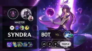 Syndra Bot vs Xerath - KR Master Patch 11.14