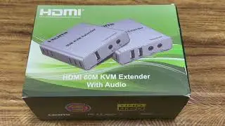 How to connect Hdmi Kvm Extender 60M & 120M with Dvr Nvr Monitor through Cat6 cable 