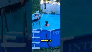 Dad's Shocking REACTION to Kids' GIANT Pool Waves