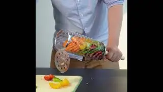 Rolling Grill Baskets for Outdoor Grill