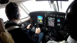 GoPro HD - King Air C90GTx - Takeoff from Campo de Marte (SBMT) and Visual Landing in Jundiaí (SBJD)